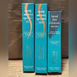 Thrive Causemetics Infinity Eyeshadow Stick NIKKI-DR  Q~Extender Mascara NOLA